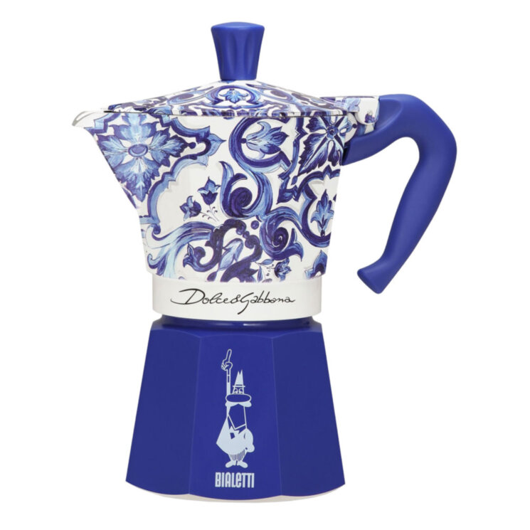 Гейзерная кофеварка Bialetti Dolce&Gabbana Moka Express Blue на 6 порций