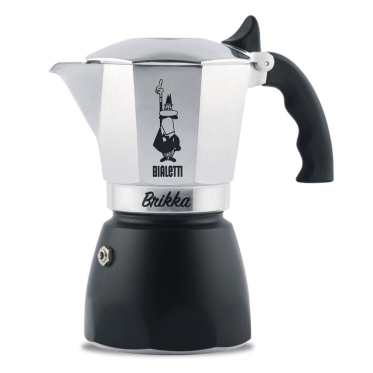 Гейзерная кофеварка Bialetti Brikka NEW с клапаном 4 порции